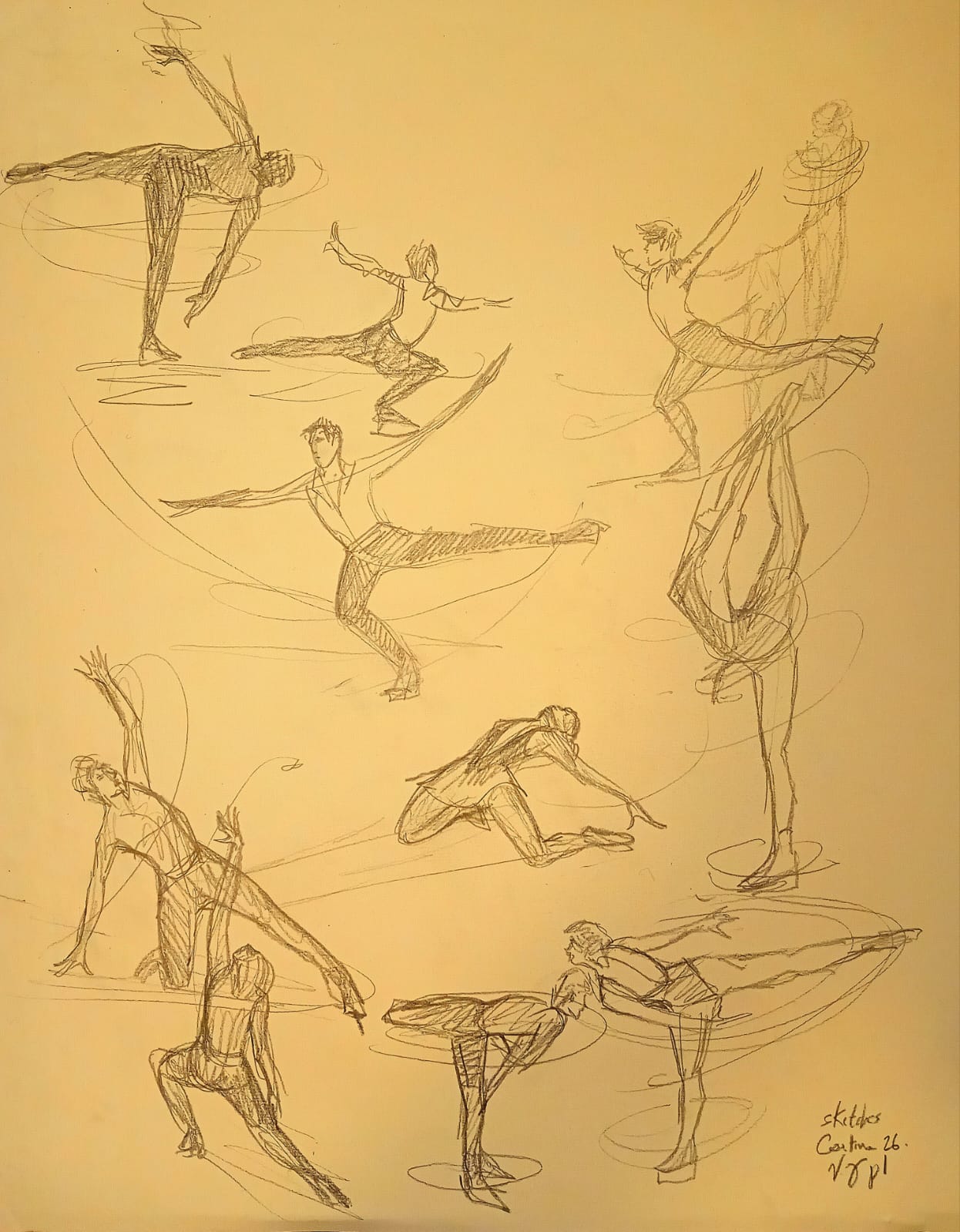 Figure Skating at the Winter Olympics Cortina 2026 : Motion in drawing | 0/3